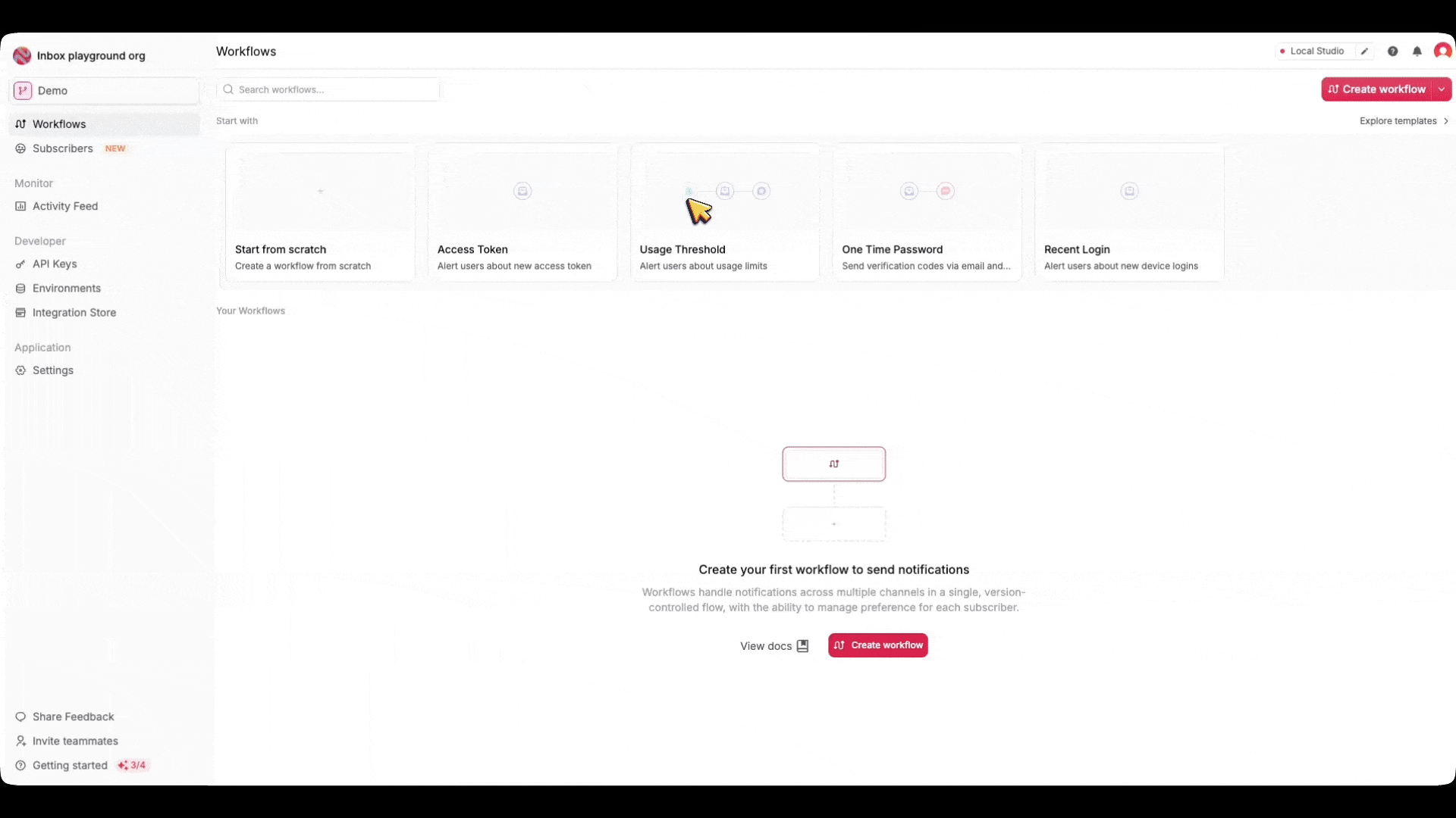 Dashboard Template Store